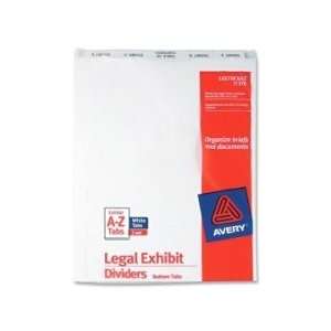  Avery Bottom Tab Legal Exhibit Divider   White   AVE11376 