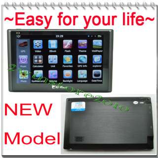 Car GPS Navigation navi Mp3 video touch screen voice guide free New 