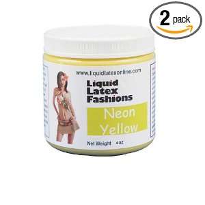  Liquid Latex Fashions Ammonia Free Body Paint, Neon Yellow 