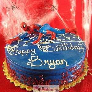  7 Inch Spiderman Custom Decorated Cake