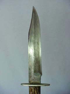   KNIFE Challenge Cutlery Co w Sheath Antique Vintage Fighting  