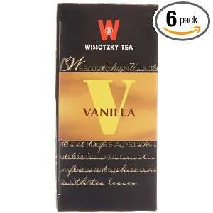 Wissotzky Vanilla Tea, 1.06 Ounce Boxes (Pack of 6)  