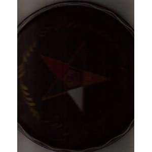    OES Black Tin Tray   Order of the Eastern Star 