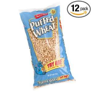 Malt O Meal Puffed Wheat Cereal, 6 Ounce Bags (Pack of 12)  