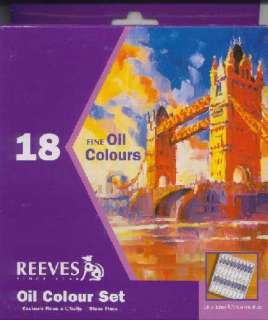 REEVES OIL PAINT SET   18 TUBES PIECES BRAND NEW LOOQ  