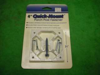 5ct QUICK MOUNT BASE FLANGE PORCH POST FASTENER 4  