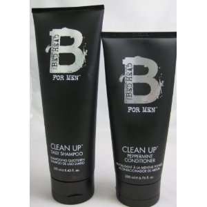 Tigi Bed Head B for Men Clean up Shampoo 8.45 Oz + Conditioner Combo 6 