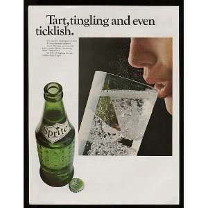  1966 Sprite Soda Tart Tingling Ticklish Print Ad