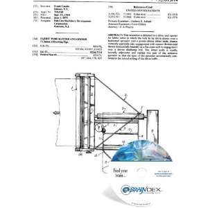  NEW Patent CD for FABRIC TUBE SLITTER AND OPENER 