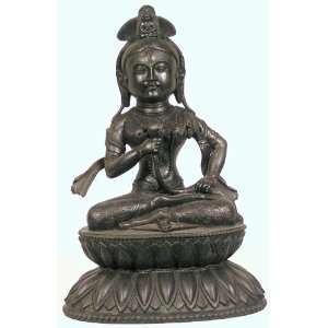  Tibetan Bronze Statue Manjusri Holding Lotus: Everything 
