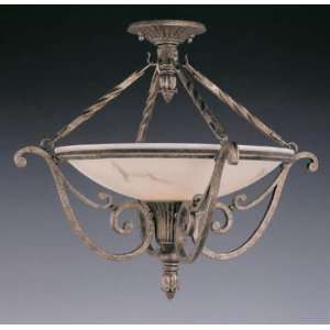    The Seville Peruvian Bronze Semi Flushed Fixture