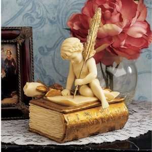  Xoticbrands Classic Baby Cherub Angel Sculpture Treasure 