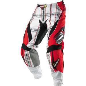  SHIFT STRIKE PANT RED / WHITE W30: Sports & Outdoors