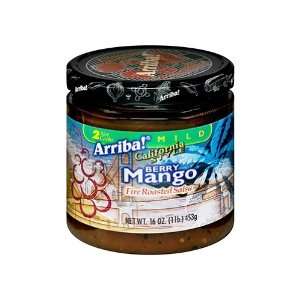  Arriba, Salsa Berry Mango, 16 OZ (Pack of 6) Health 
