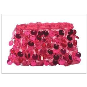  Paillette Hot Pink Cosmetic Bag: Beauty