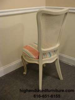 HICKORY WHITE French Provincial Cane Back Chairs  