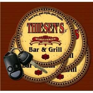  THIESENS Family Name Bar & Grill Coasters Kitchen 