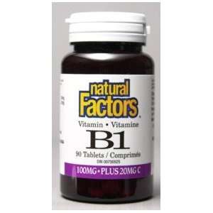  B 1 Thiamine Hcl 100mg W/C (90Tablets) Brand Natural 