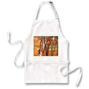  The Walk in Falling Leaves By Vincent Van Gogh Apron 