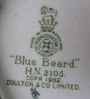 ROYAL DOULTON BLUE BEARD FIGURINE HN2105  