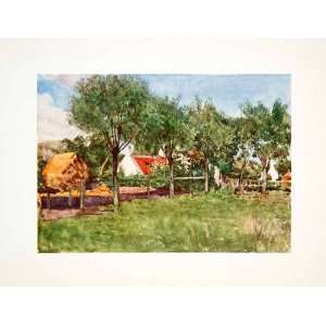   Flanders Flemish Countryside Agriculture Art   Original Color Print