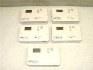 Lot   5 Used PECO Thermostats TA168 100 and TB158 100  