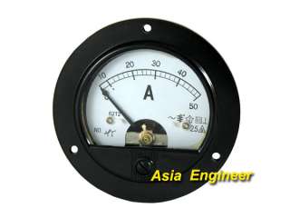 Analog Round AMP Meter + Current trensformer AC 50A  