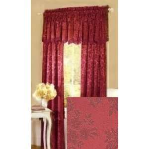 JC Penney Thermal Pinch Pleated Set Antoinette Rose Red 50x63:  