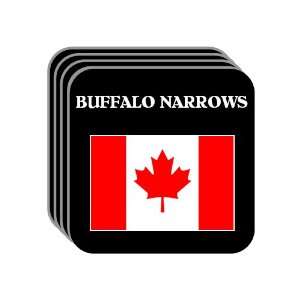 Canada   BUFFALO NARROWS Set of 4 Mini Mousepad Coasters