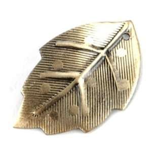  Metal Leaf Charms Charm Medium Leaf 5 B Gold