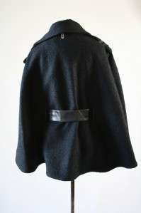   Fall/Winter AUTH Mackage Blk THEA Wool Belted Jacket/Coat M  
