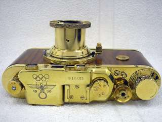   RUSSIAN EXCELLENT GOLD 35MM CAMERA LEICA II OLYMPIADA BERLIN 1936 WWII