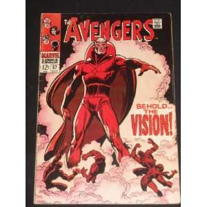   AVENGERS #57 SILVER AGE MARVEL COMIC BOOK 1st APPEARANCE OF THE VISION