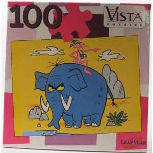    Pink Panther 100 Piece Puzzle, Elephant Design: Toys & Games
