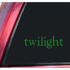  Twilight Logo Vinyl Decal Sticker   Green: Automotive