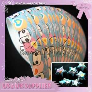 Korean Shiny Glitter Origami Lucky Star Paper #2009  