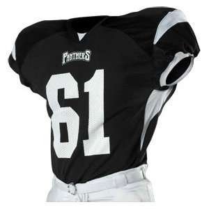 Alleson 791ZTN Dazzle Custom Football Jerseys BK/WH   BLACK/WHITE AXL 