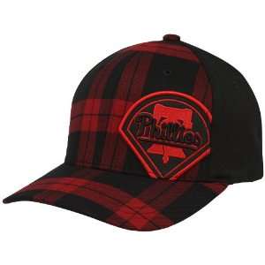   Phillies Red Black Bosco Closer Flex Fit Hat: Sports & Outdoors