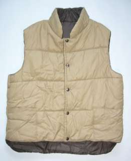 Vintage 1970 Reversible Winter Vest Coat Warm Men Sz M  