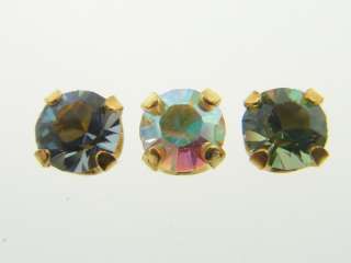 Austrian Crystal Crown Findings 4mm 14 Color Mix 168pcs  