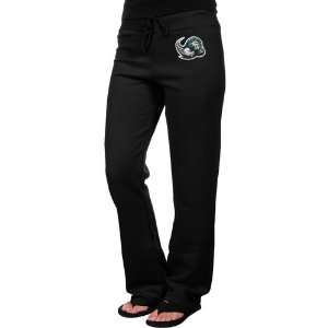 NCAA Slippery Rock Pride Ladies Black Logo Applique Sweatpant:  