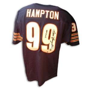 Dan Hampton Bears Autographed/Hand Signed Blue Jersey with 