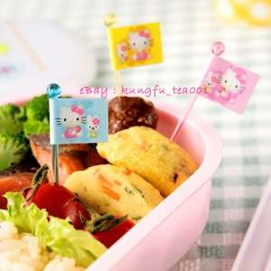   Kitty Flag Food Picks Bento Accessories Party Decorate  JAPAN  