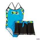 NWT GIRLS PLUS SIZE 1 PC SWIMSUIT W/ SKIRT SIZE 16 1/2