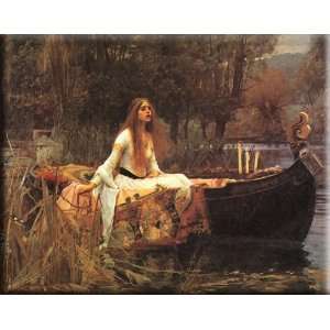  The Lady of Shalott 16x13 Streched Canvas Art by 
