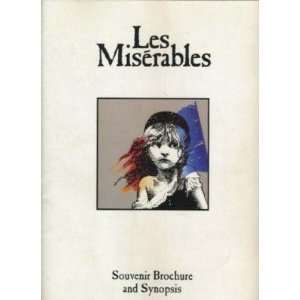    Les Miserables Souvenir Program Synopsis 1988 Tour 