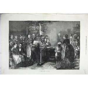   1871 Fine Art Ireland Blindfold Man Game Candle Light: Home & Kitchen
