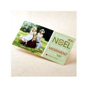  Green Sweet Noel Holiday Photo Card Health & Personal 