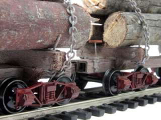 HO Skeleton Log Cars   6 Car Full Kit in Brass & Wood  