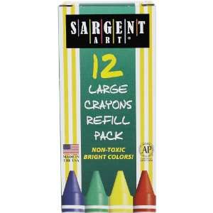   22 0788 12 Count Box Large Crayon Refill, Brown Arts, Crafts & Sewing